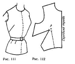 The simplest translation of the Darts on the bodice