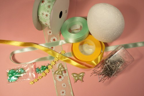 Easter egg satin ribbons