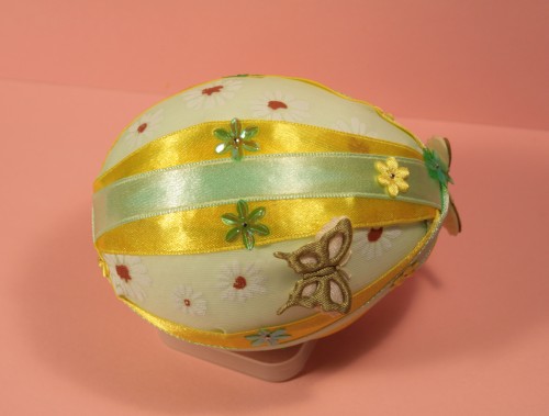 пасхальные яйца украшенные лентами