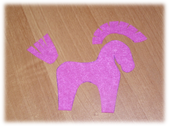 Master class. Making a Christmas horse felt