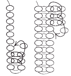 Simulation technique of weaving beads