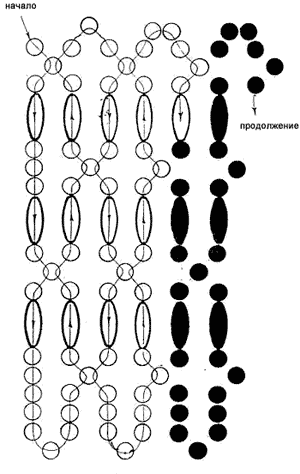 Схема плетения колье