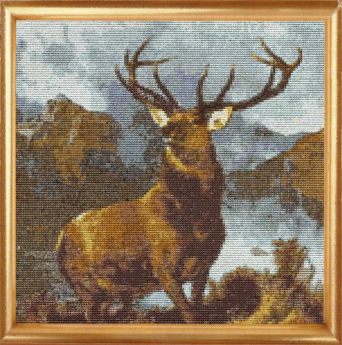 Scheme. The cross stitching. The owner of the mountain valley
