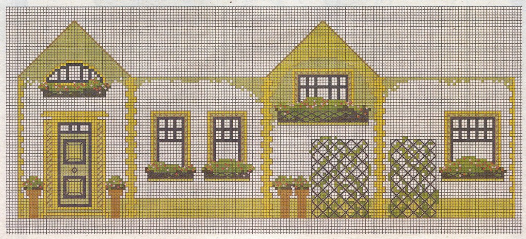 House-Sasha. Bulk cross stitch