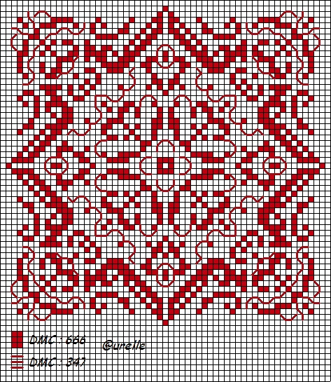 How to sew biscornu (+ schema)