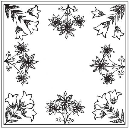 Floral napkin
