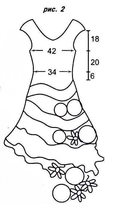 Ажурное платье связанное в техниках гипюрного и брюггского кружев