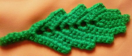 Crochet a classic leaf crochet