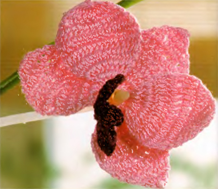 Orchid crochet (+ schema)