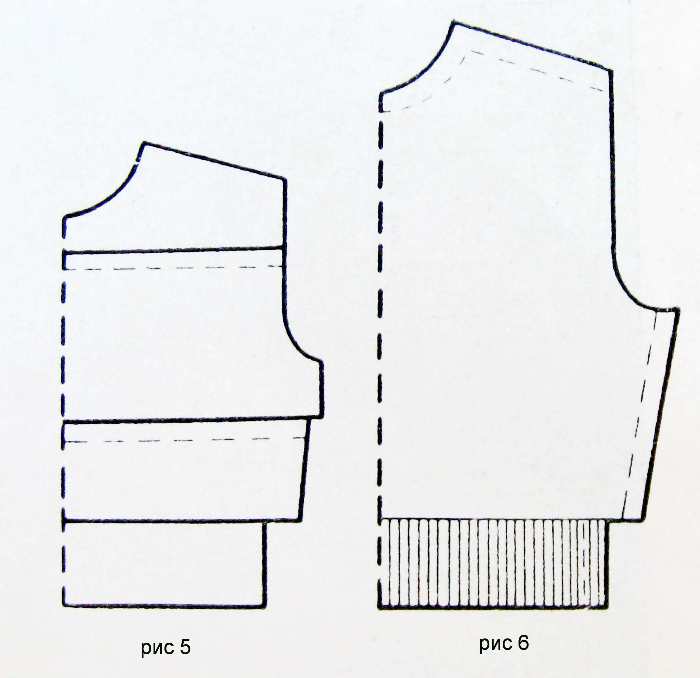 Выкройка вязаной одежды