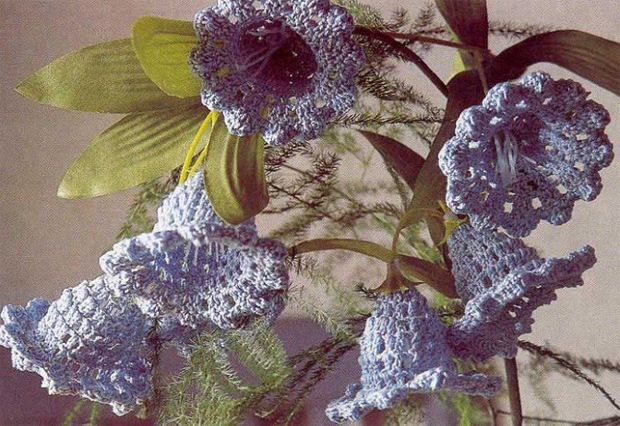 Bells. Flowers crochet (diagrams)