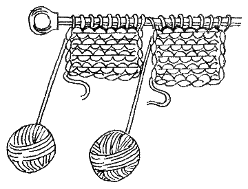 Вязание из 2-х клубков