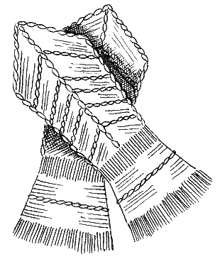 Вязание верхней части варежек с рельефным узором