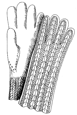 Ажурные перчатки
