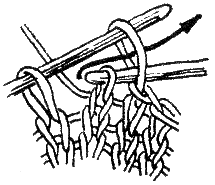 Lesson 2. Samples of knitting front and back loops