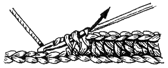 Вязание крючком полустолбика с накидом