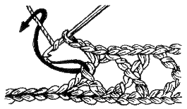 Вязание крестовидного столбика крючком