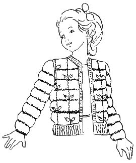 Вязание демисезонной куртки для девочки