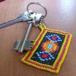 Keychain beaded